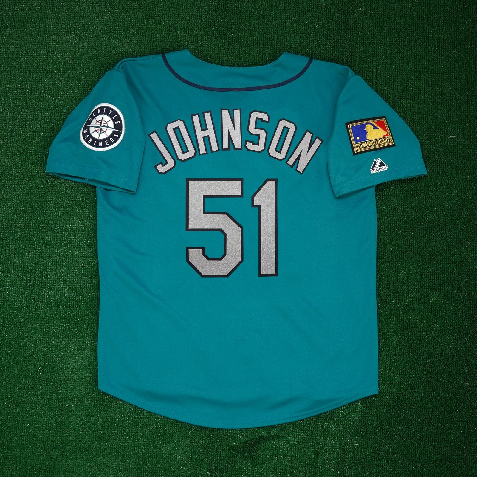 Randy Johnson 1994 Seattle Mariners 125th Anniv. Alt Teal Jersey Men’s (S-3XL)