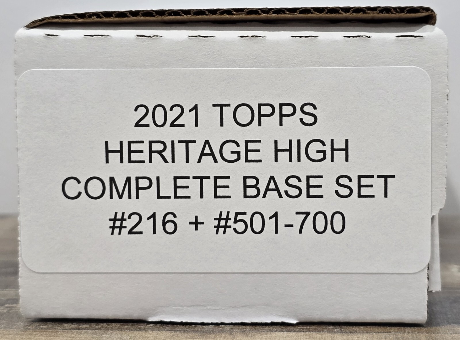 2021 TOPPS HERITAGE HIGH COMPLETE BASE SET #216 + #501-700