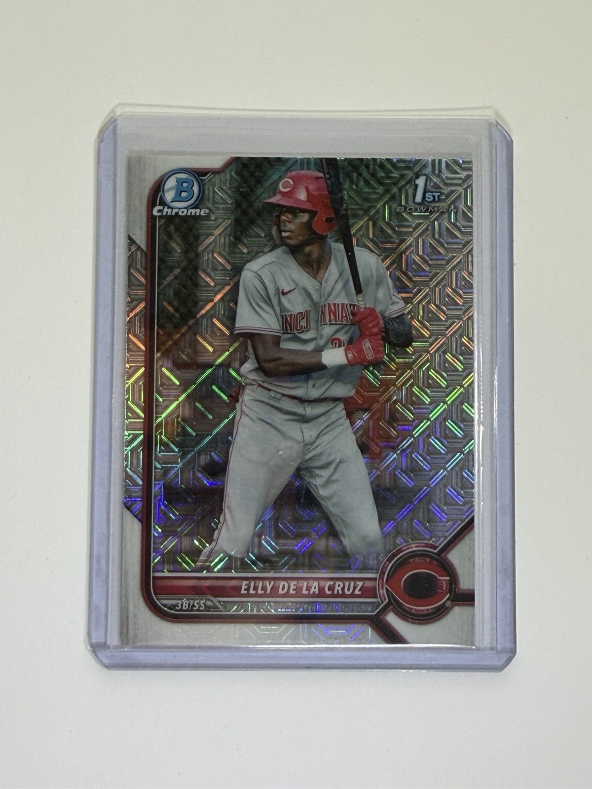 2022 Bowman – Chrome Prospects Elly De La Cruz #BCP-50 Mojo Refractor (RC)