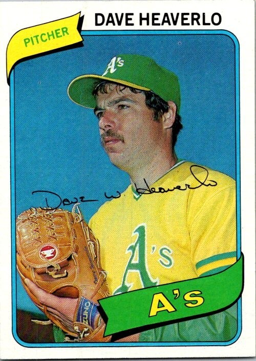 Dave Heaverlo – 1980 Topps – # 177 – A’s