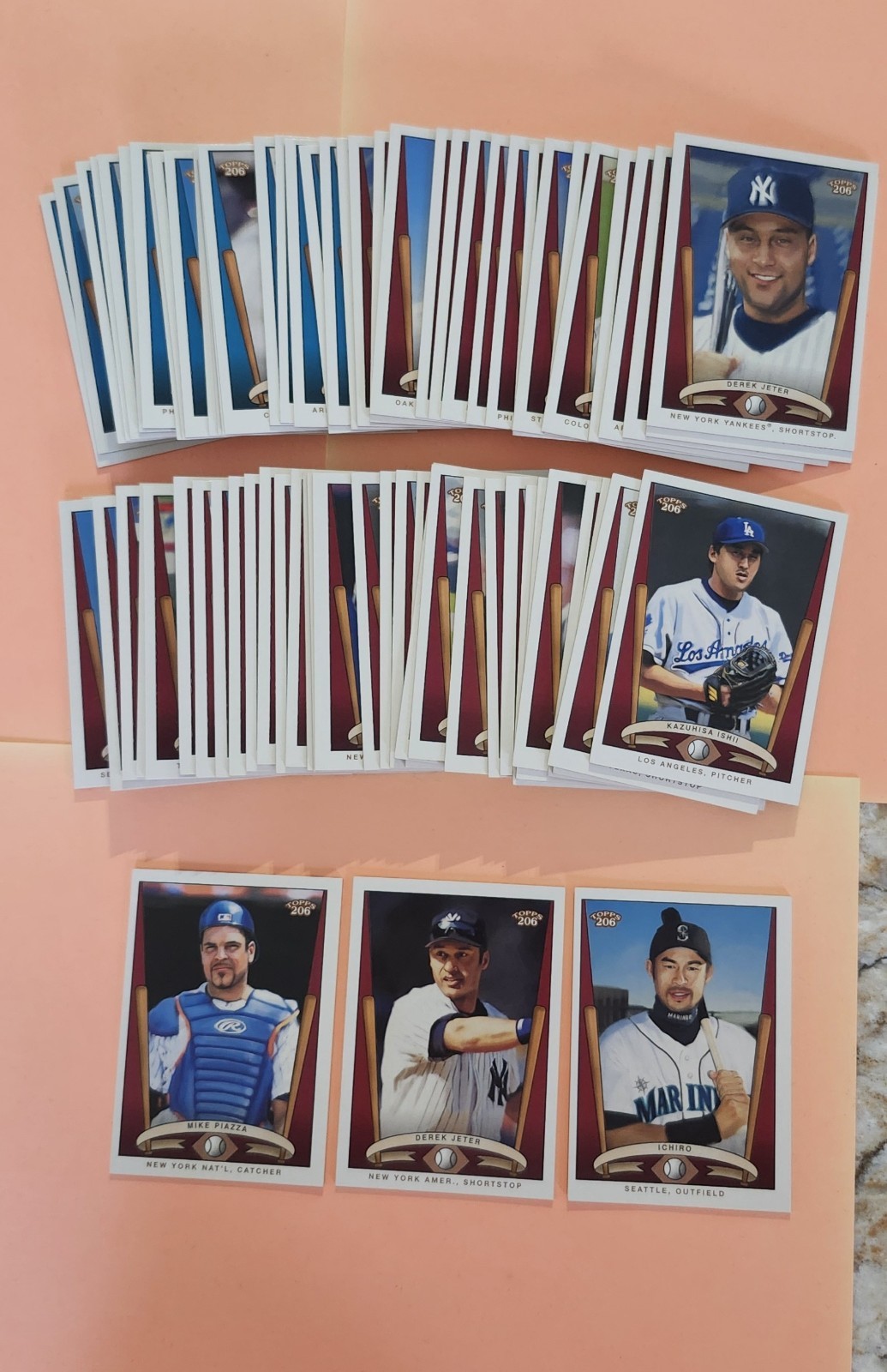 2002 TOPPS T206 COMPLETE SET W/SP 456 CARDS + TEAM SETS T206 75 CARDS BASEBALL