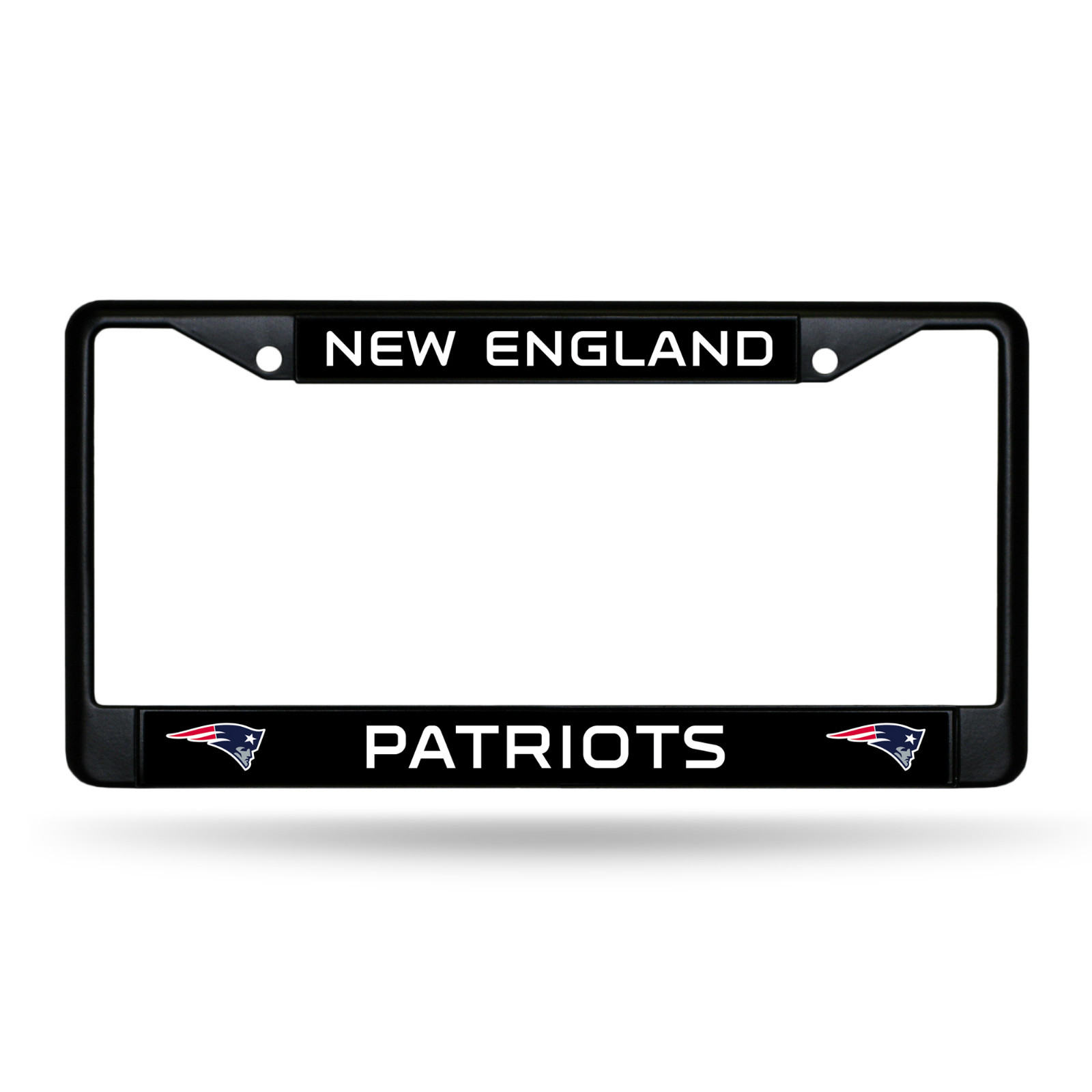 New England Patriots Authentic Metal BLACK License Plate Frame Auto Truck Car
