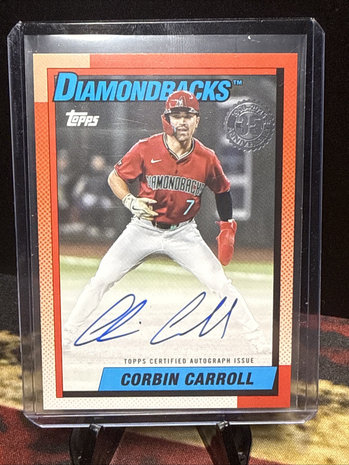 2025 Topps Series 1 – 1990 Topps Autographs Corbin Carroll #90AU-CC (AU)