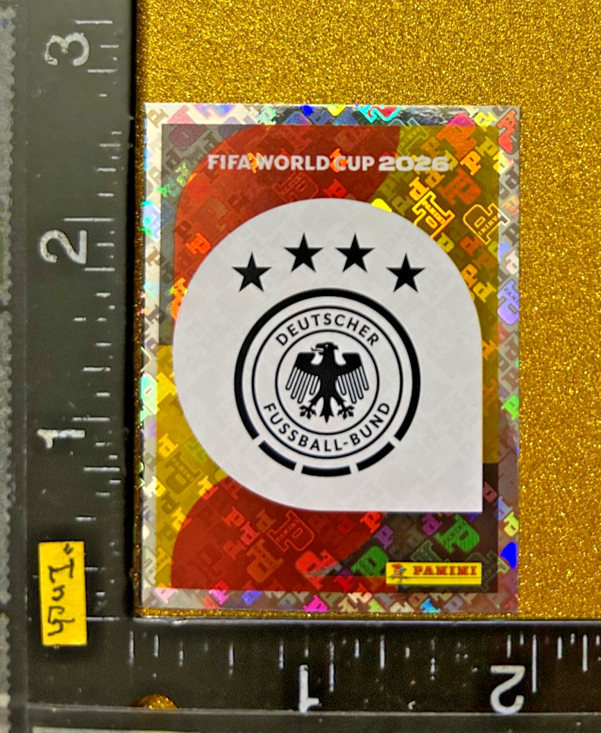 GERMANY EMBLEM FOIL PANINI STICKER FIFA WORLD CUP 2026 USA-MEX-CAN