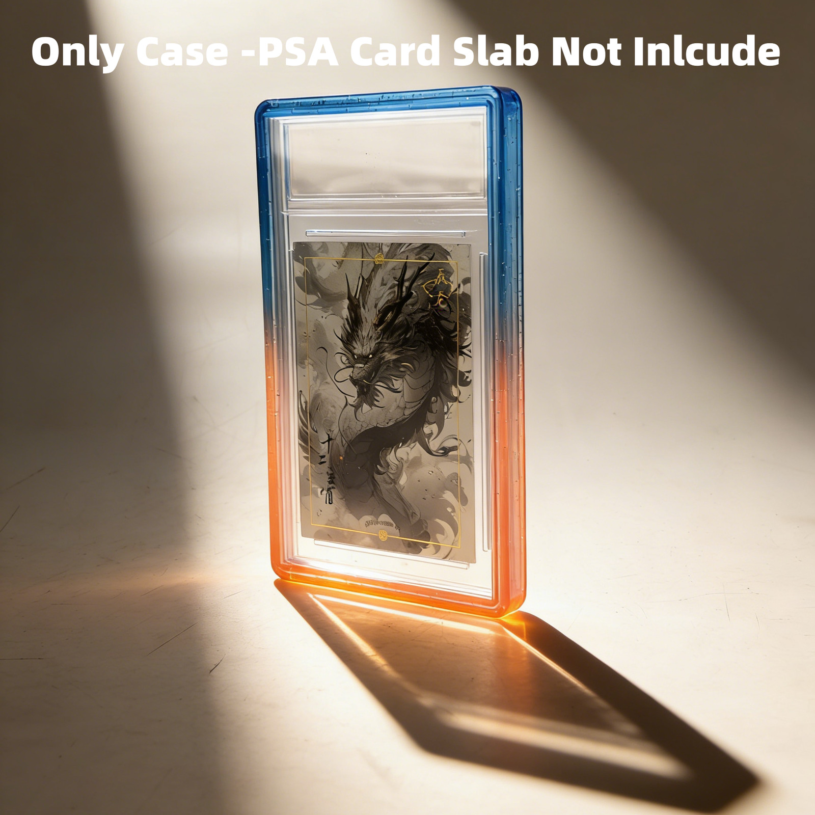1/5/10pcs Gradient Bumper Guard Case for 35PT PSA Graded Card Slab W/ Back Panel