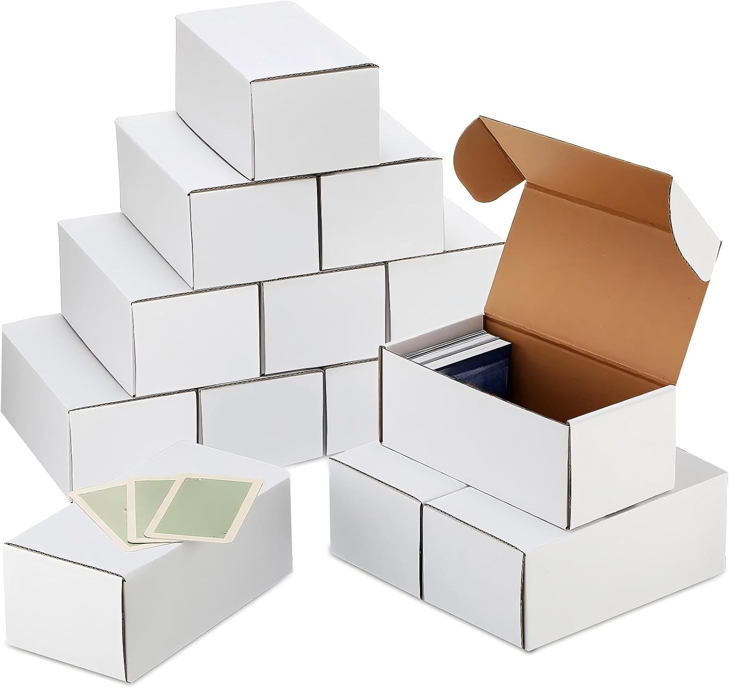 20 Pcs 400 Count Trading Card Storage Box Cardboard Baseball Card Storage Box Co