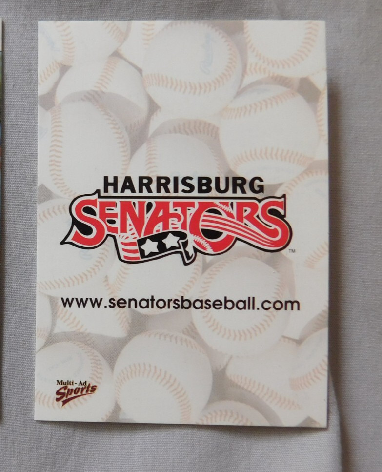 2000 Multi-Ad Harrisburg Senators Baseball Card #1-30 Pick One