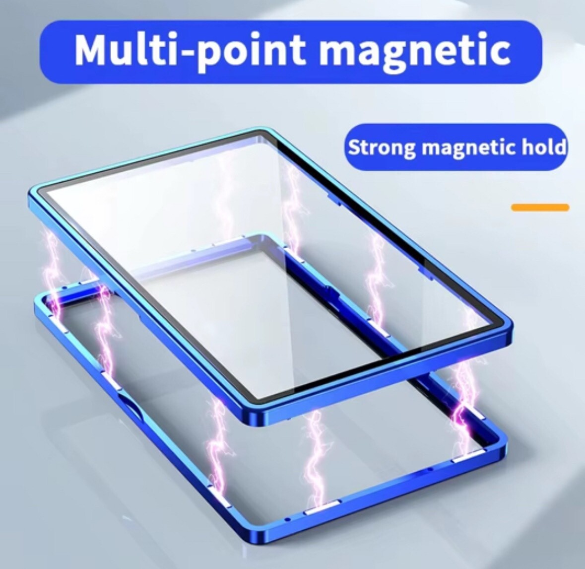 5pcs/set Magnetic Metal Slab Bumper Case UV-Resistant For 35pt PSA Graded Cards