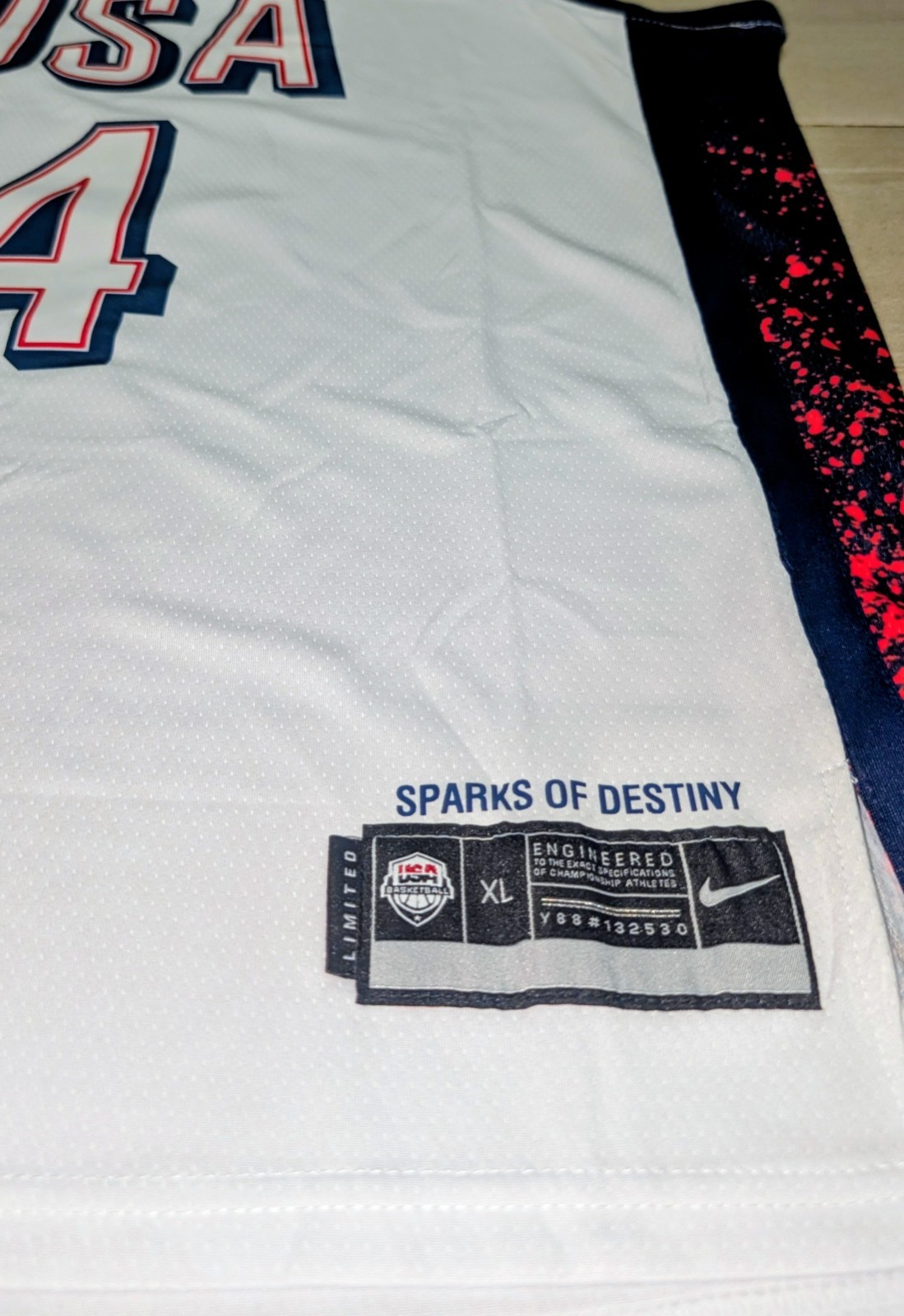 Stephen Curry Paris Olympic Edition Jersey