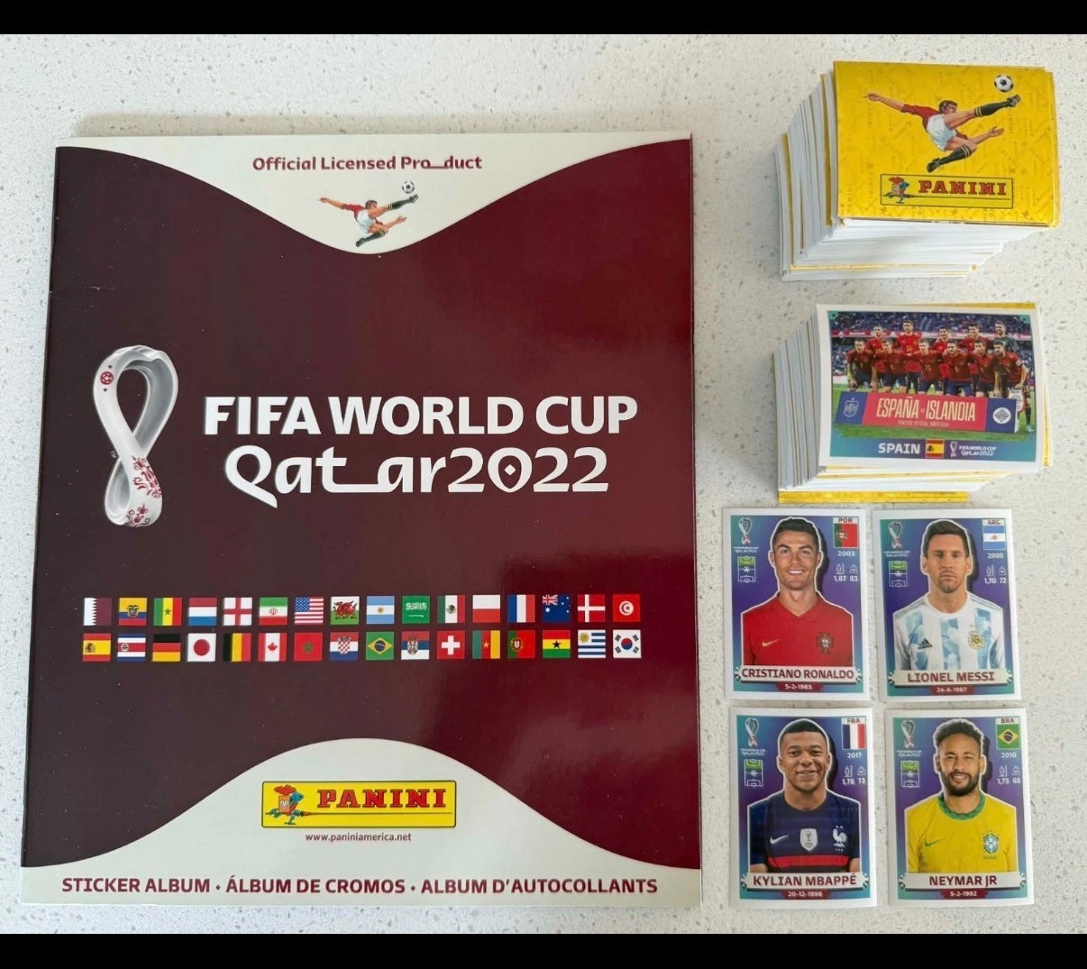 Panini World Cup QATAR 2022 – USA Edition – Stickers #CAN1 – #FWC29. Messi CR7