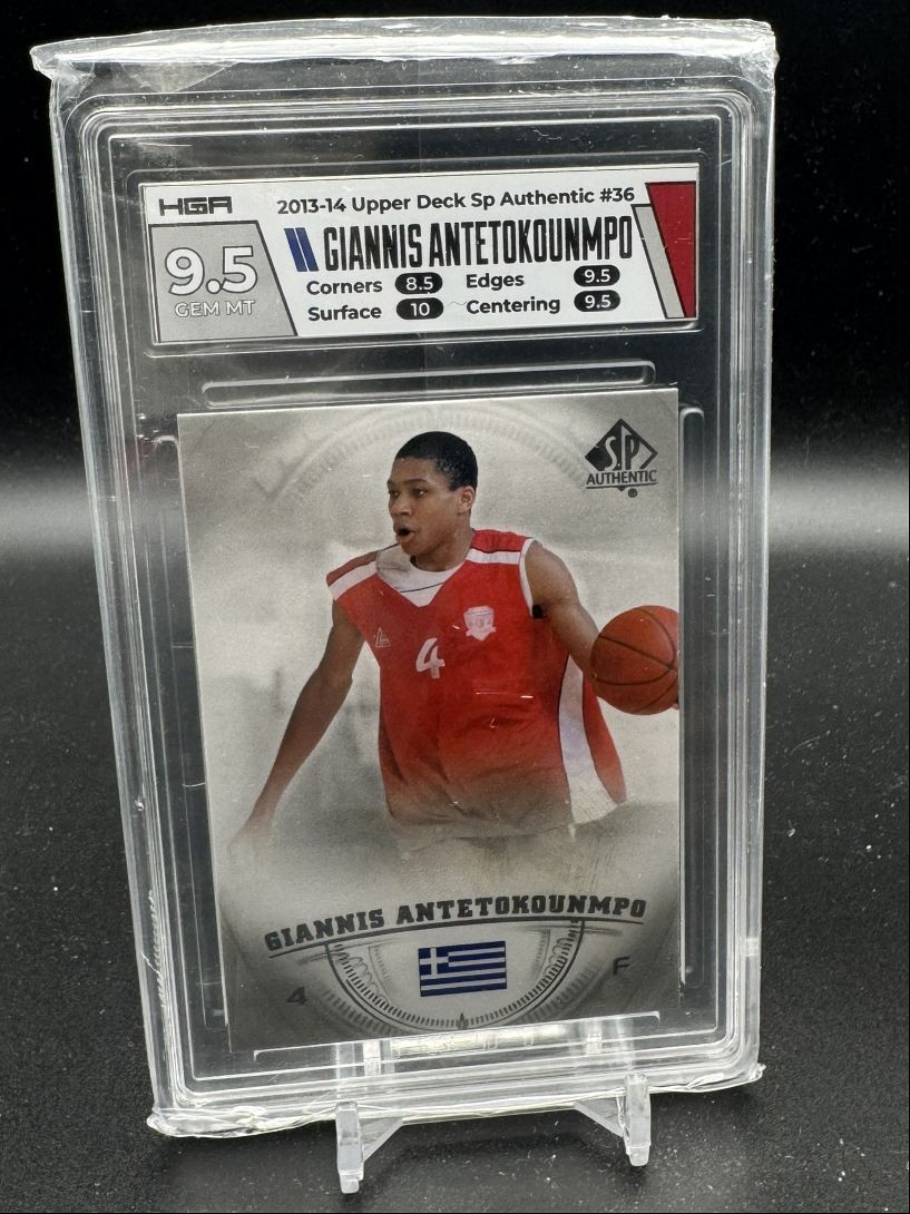 2013-14 SP Authentic Giannis Antetokounmpo HGA 9.5 Filathlitikos #36