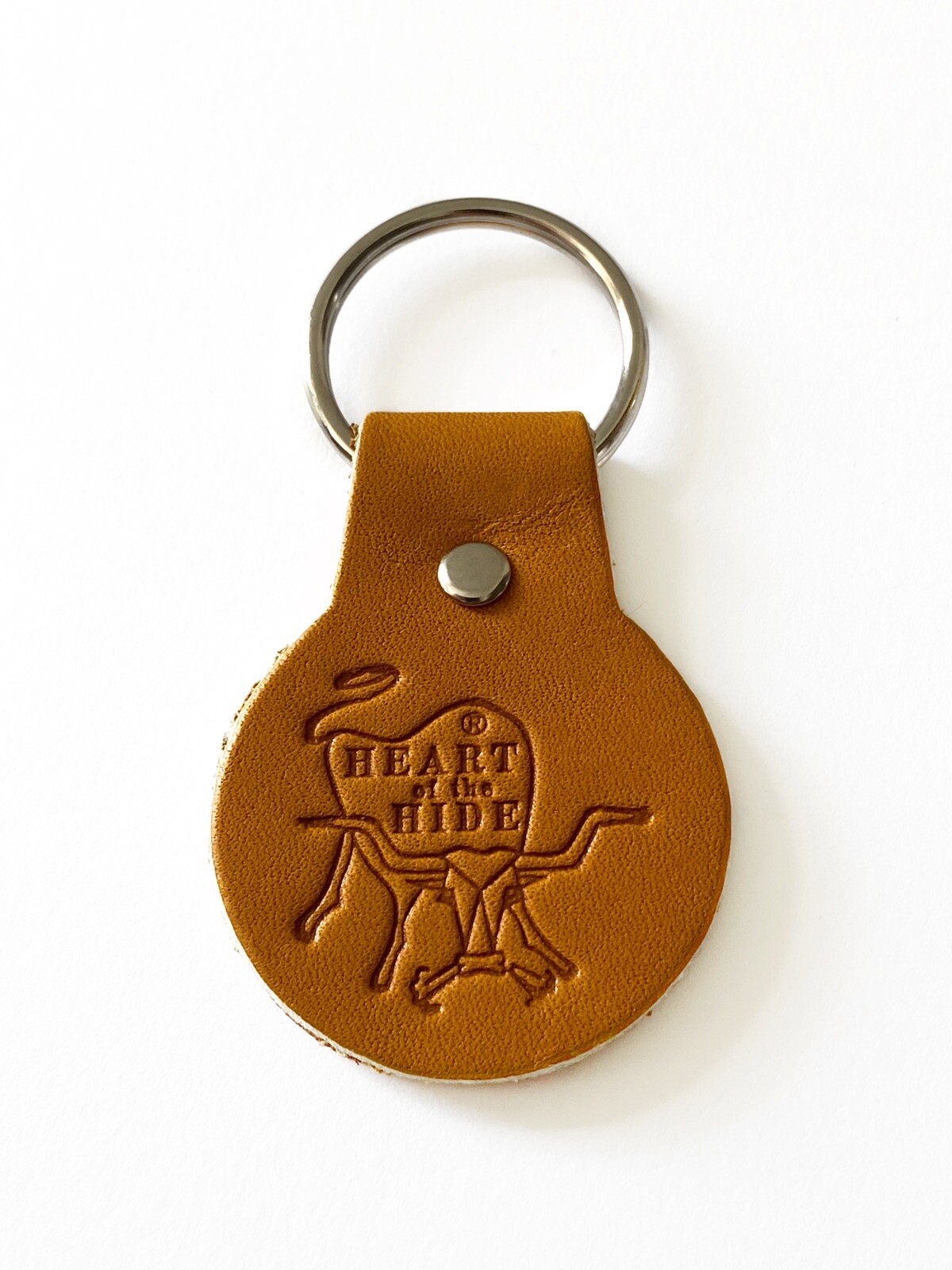 Rawlings Heart of the Hide Leather Key Chain Key Ring Keychain – Light Brown