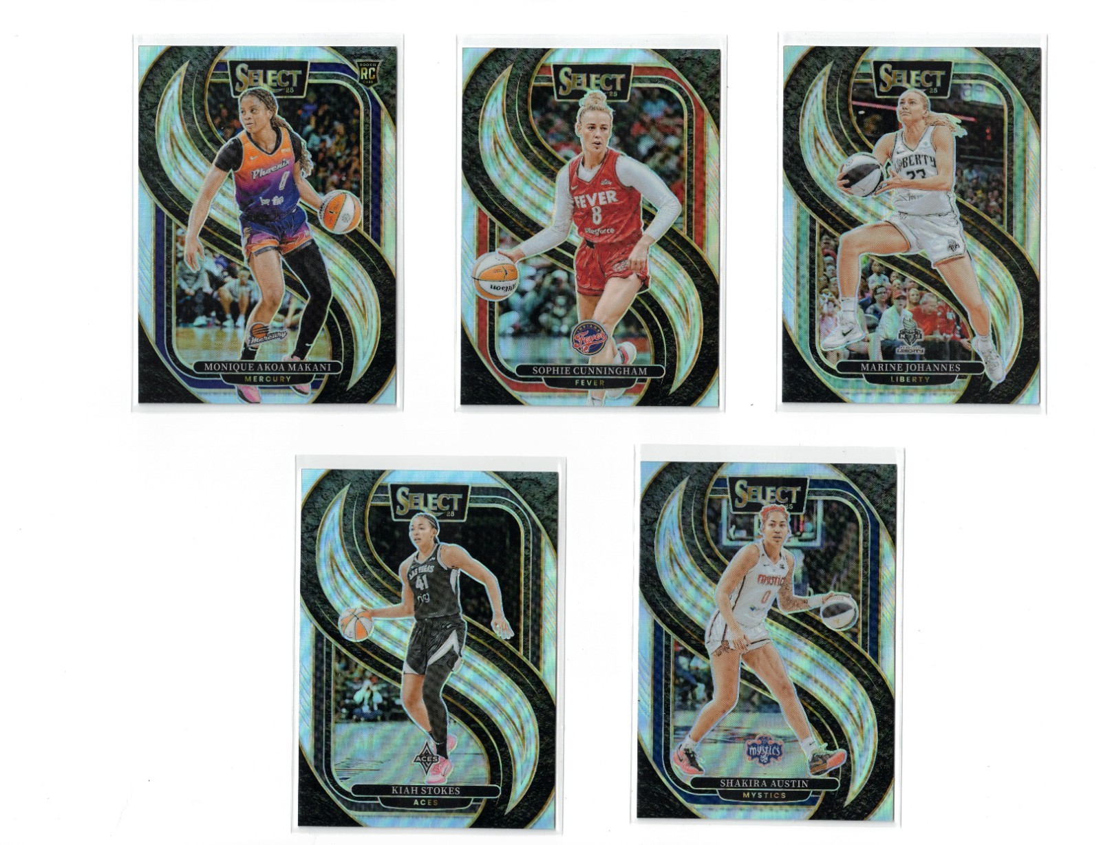 2025 Panini Select WNBA – Silver Prizm – Complete Your Set