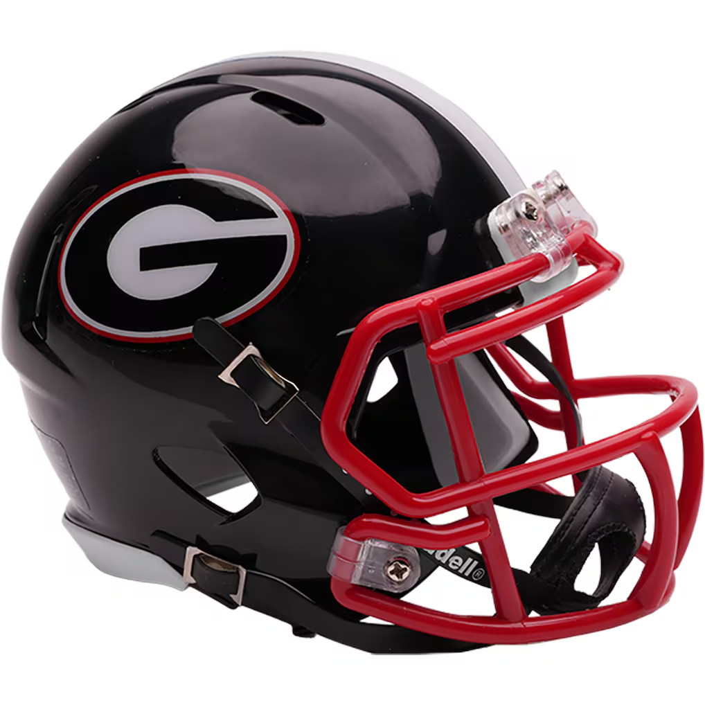 [BIG SALE] Georgia Bulldogs Riddell Black Speed Replica Mini Helmet NCAA