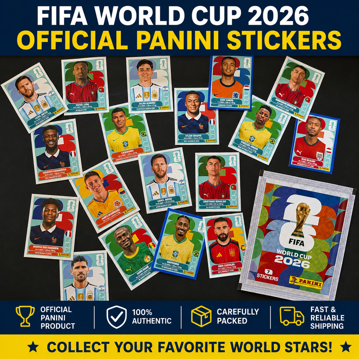 FIFA World Cup Stickers Panini 2026 UNITED STATES USA#1 – USA#20
