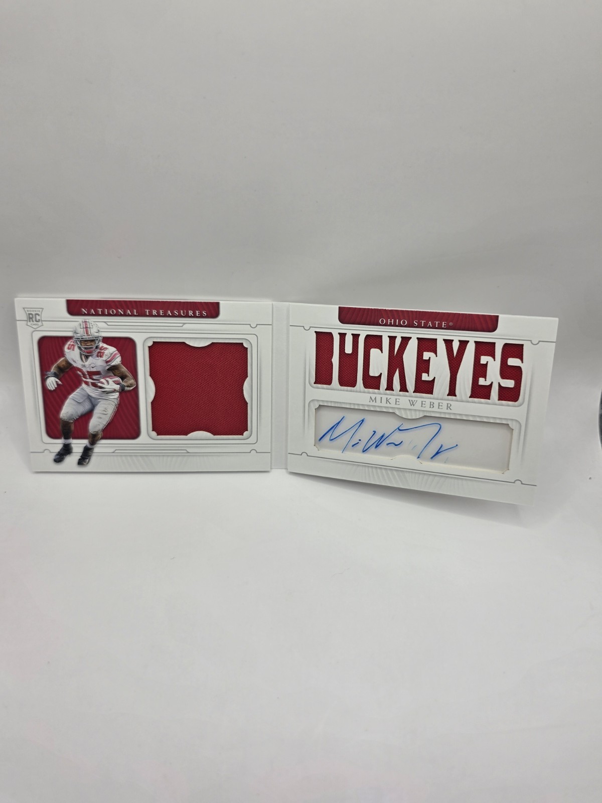 🏈💎 Mike Weber RPA Booklet • 2019 NT Dual Patch /99 • Ohio State Buckeyes 🔥