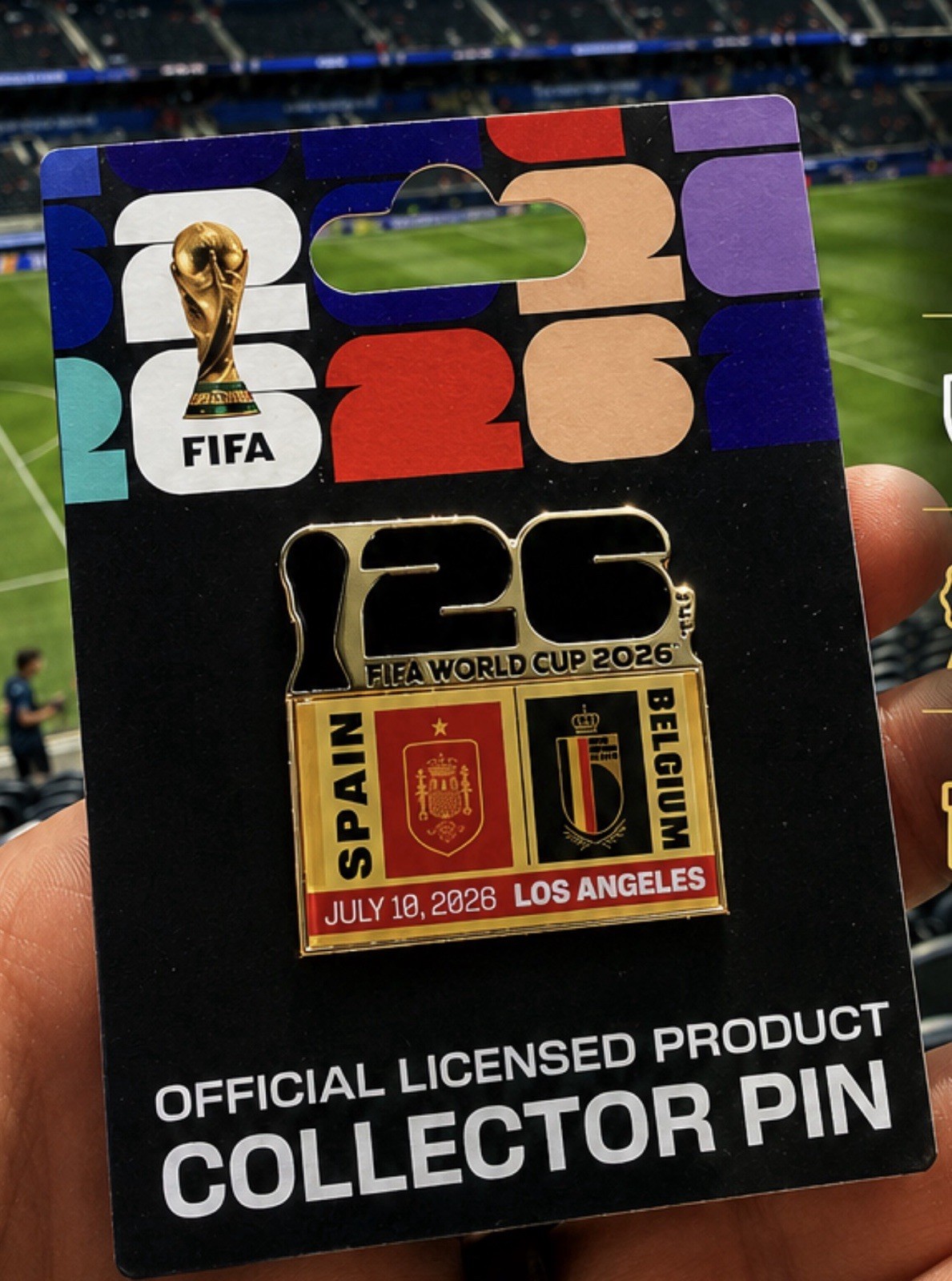Belgium Bundle Bracelet Pin Cups Cards Official FIFA World Cup 2026 Spain Futbol