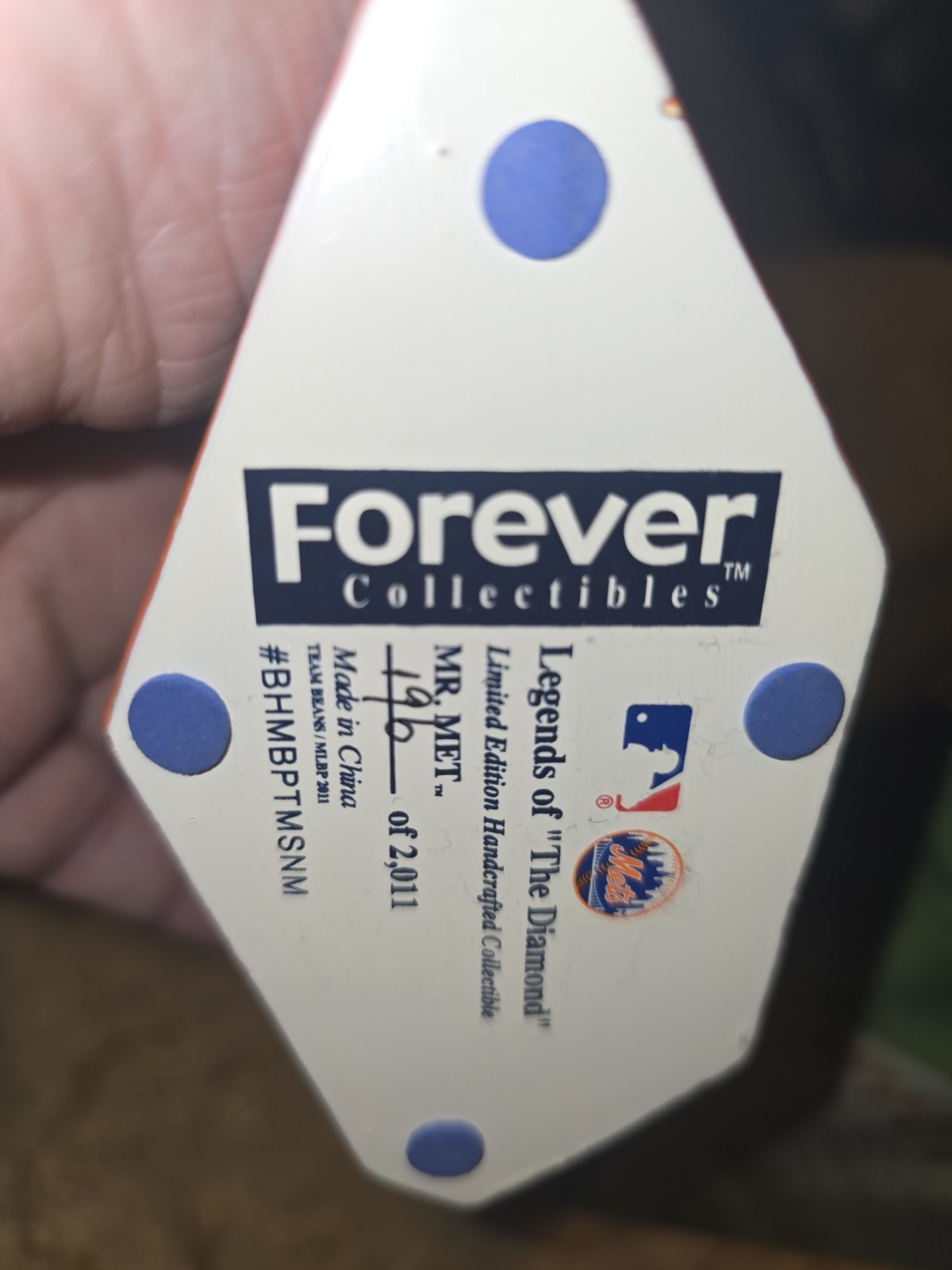 Mr Met Mascot Bobble Head 2011 Forever Collectibles New York Mets Foco Shea Citi