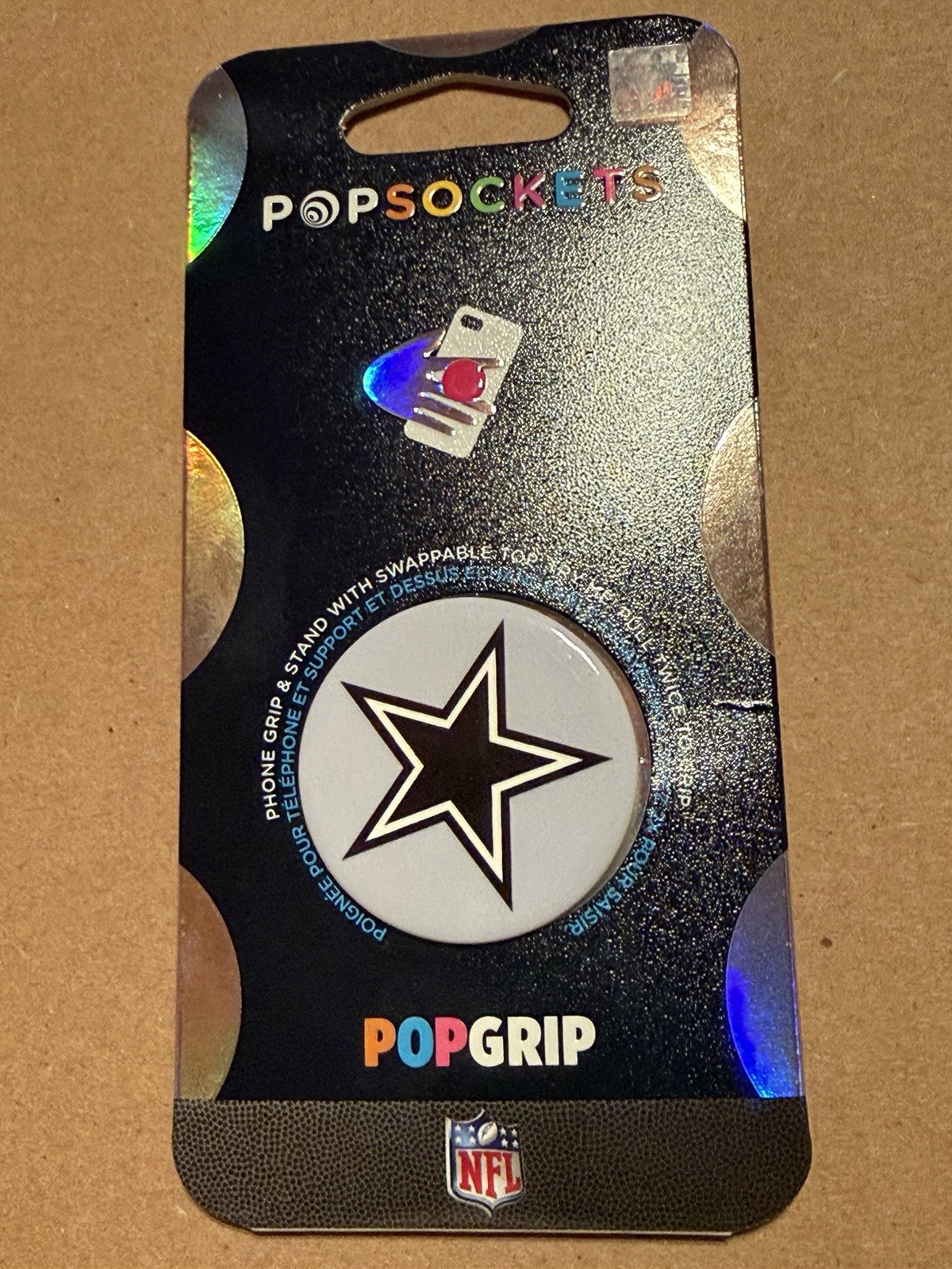 New Dallas Cowboys Star Logo POPSOCKETS ProGrip Mobile Cell Phone NFL Licensed