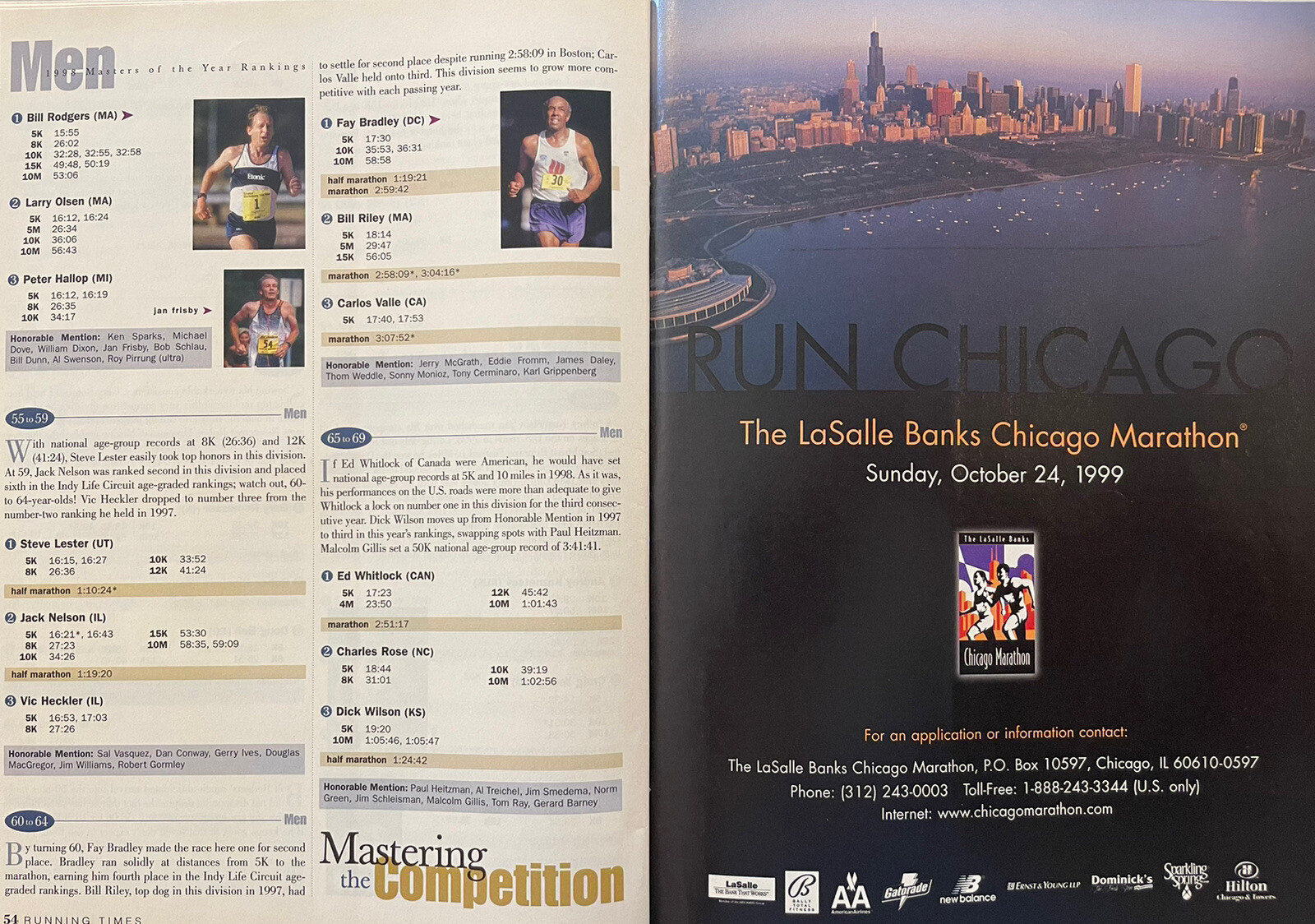 1999 Running Times Magazine March Shoe Buyer Guide, Nike ad