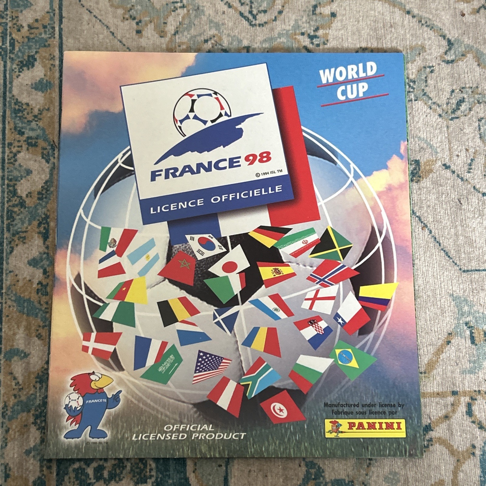 Panini France 98 World Cup Empty Sticker Album