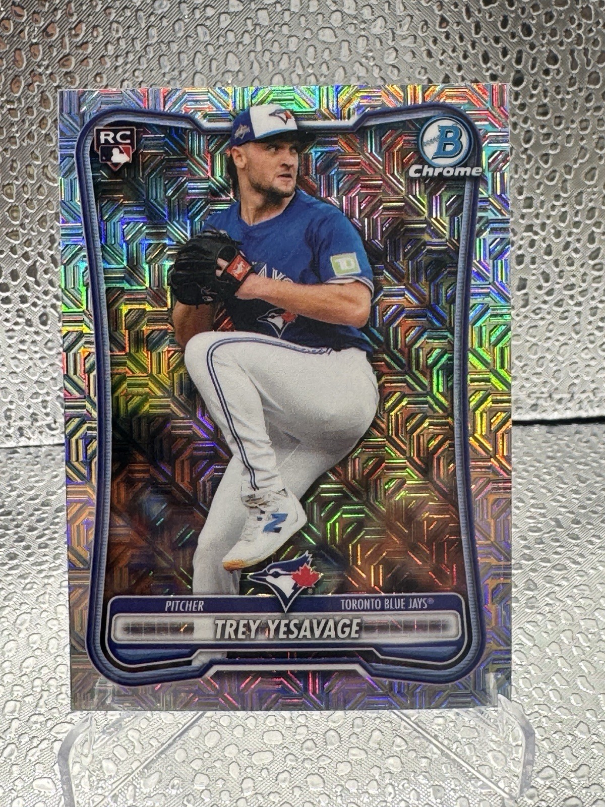 Trey Yesavage #41 2026 Bowman Chrome Mojo Refractor RC Blue Jays Rookie