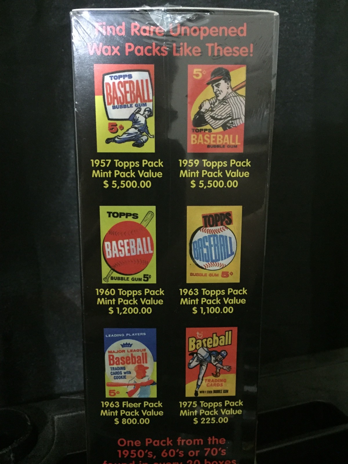 INSTANT BASEBALL TREASURES BOX – 20 UNOPENED PACKS – AUTO PATCH VINTAGE RUTH