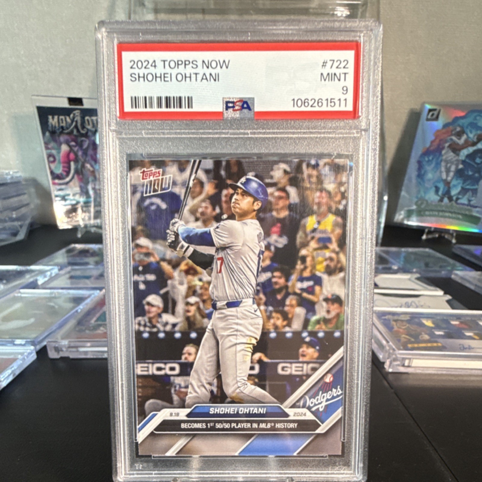 Topps 2024 Now Shohei Ohtani #722 PSA 9 Los Angeles Dodgers MLB /653737