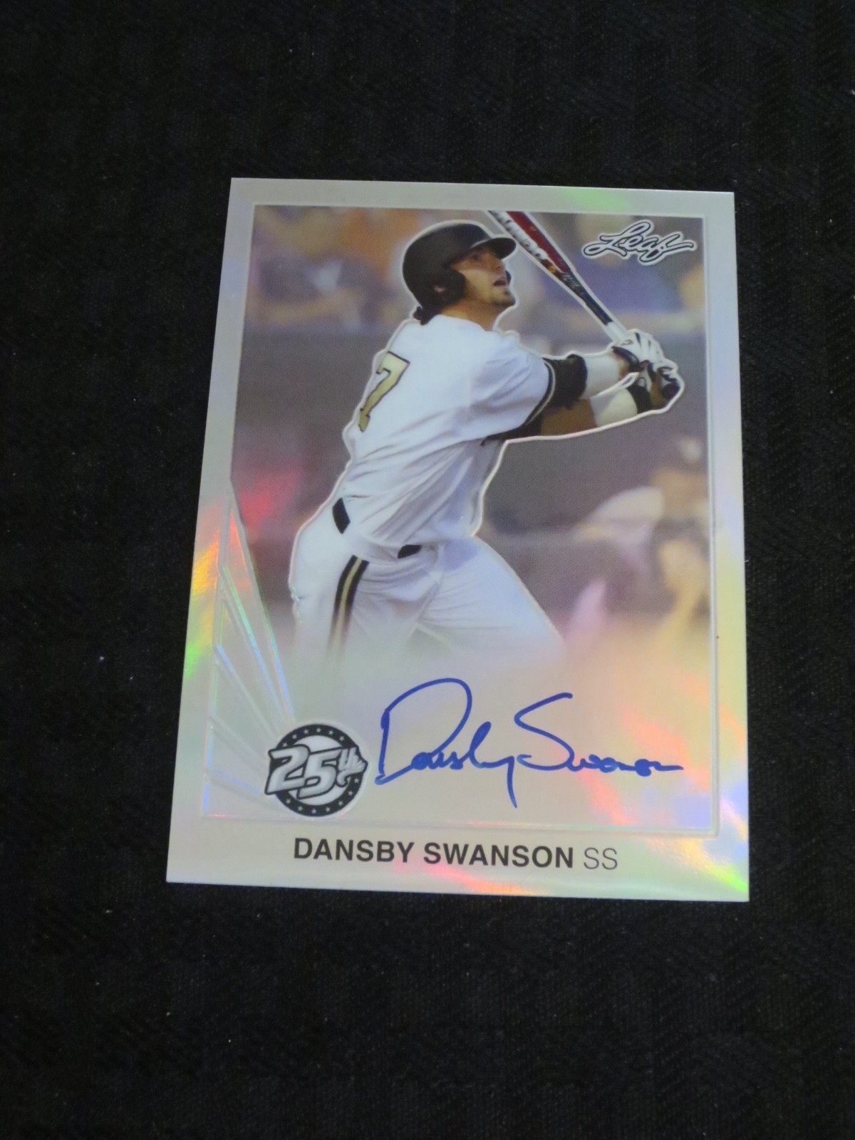 2015 Leaf 25th Clear Dansby Swanson Braves/Cubs Rookie Autograph BA-DS1