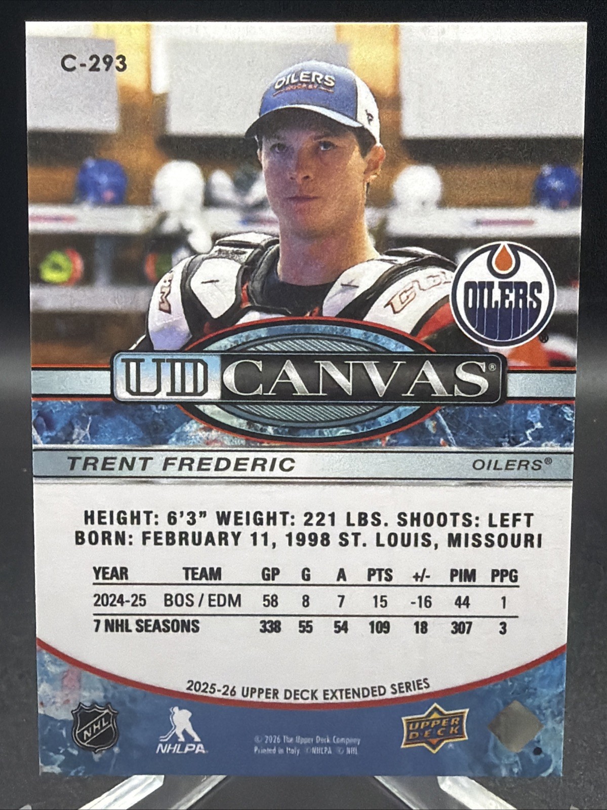 2025-26 Upper Deck Extended Series UD Canvas #C-293 Trent Frederic