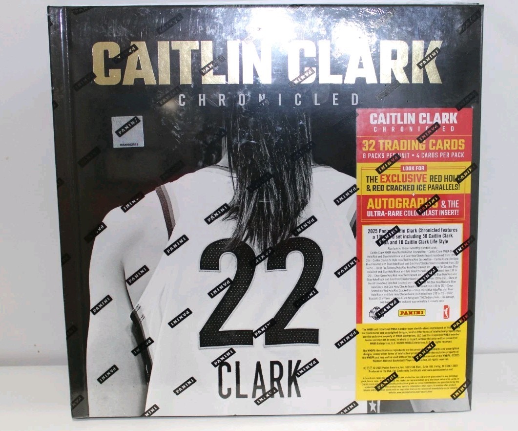 2025 Panini Caitlin Clark Chronicled Trading Card Collection & Keepsake SEALED