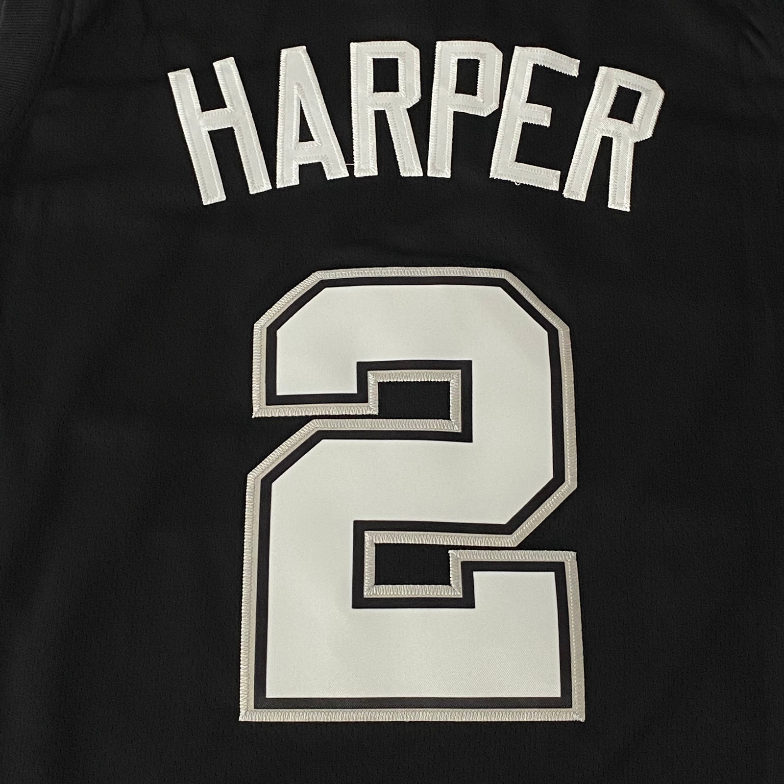 Dylan Harper #2 Black Jersey. Custom. Sewn version. Men’s Sizes S–2XL