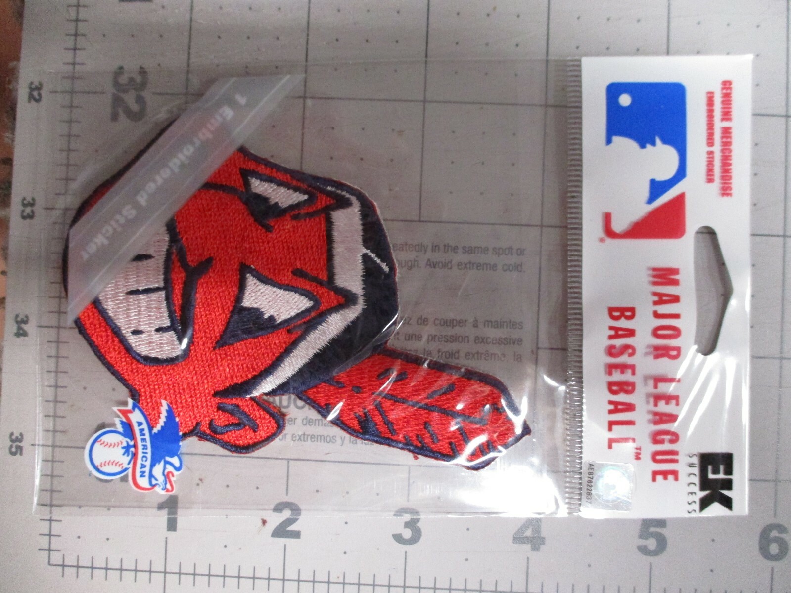 Cleveland Indians Chief Wahoo patch size 3 x 4 inches New in Bag EK Success