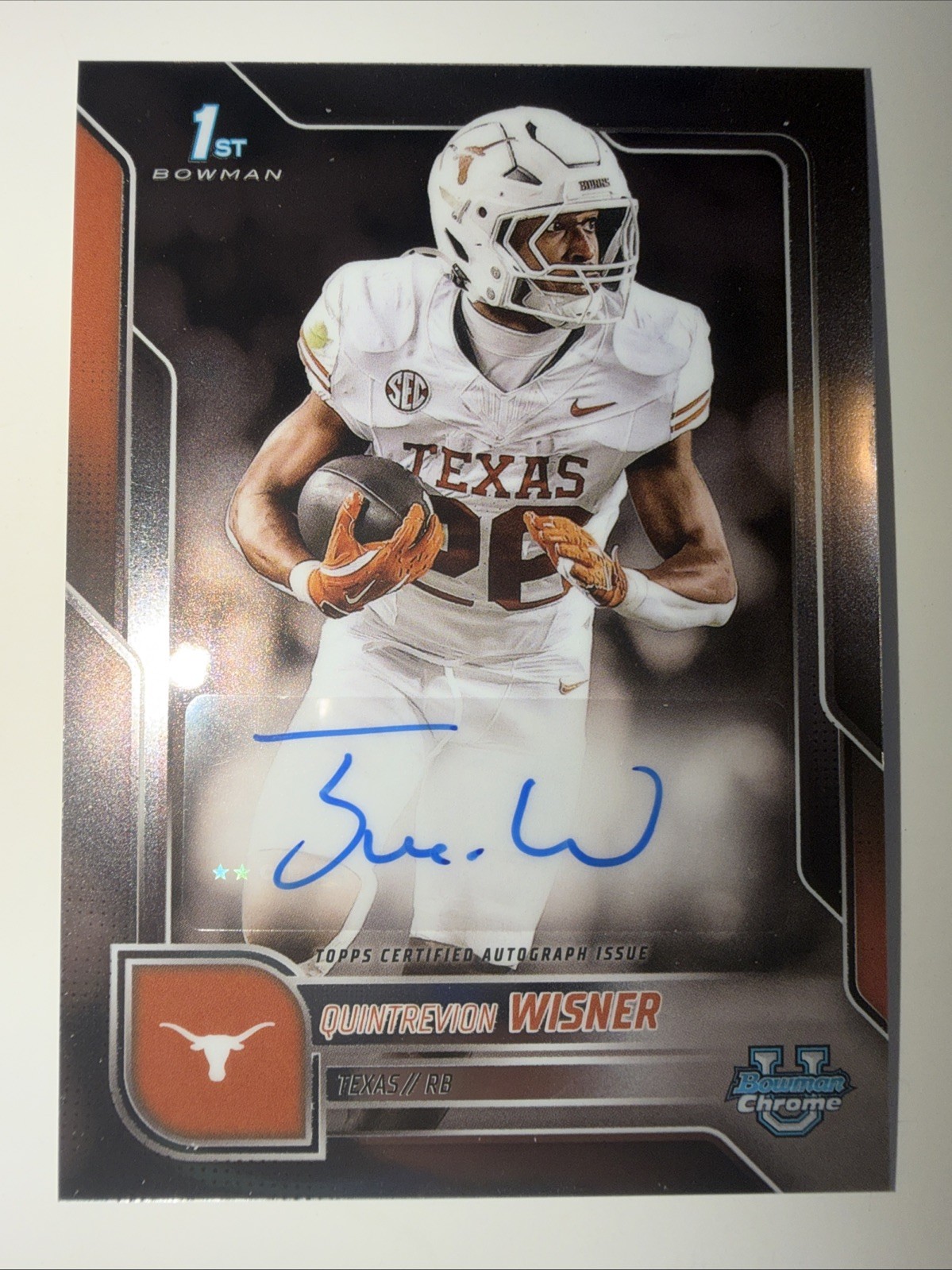 2025 Bowman University Chrome Quintrevion Wisner #BCA-QW Auto