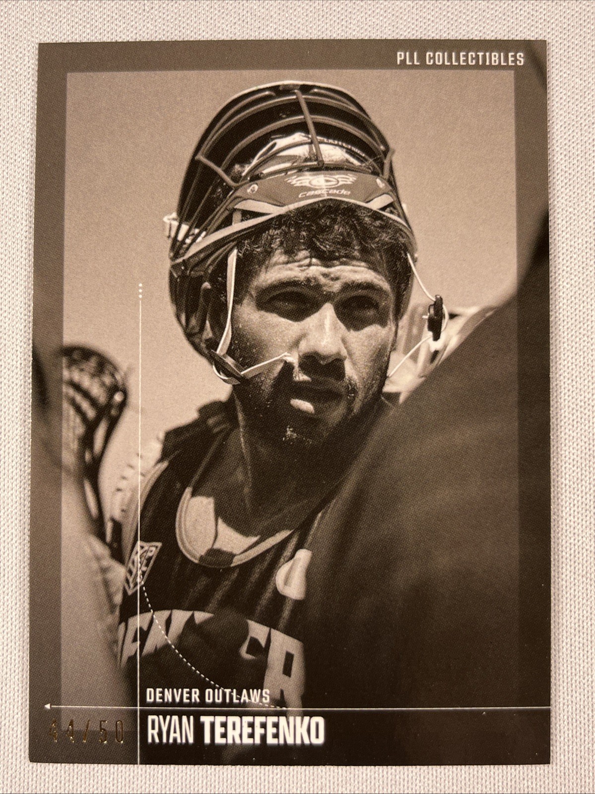 2026 PLL Fieldside II Lacrosse – Ryan Terefenko #28 Parallel /50 Outlaws