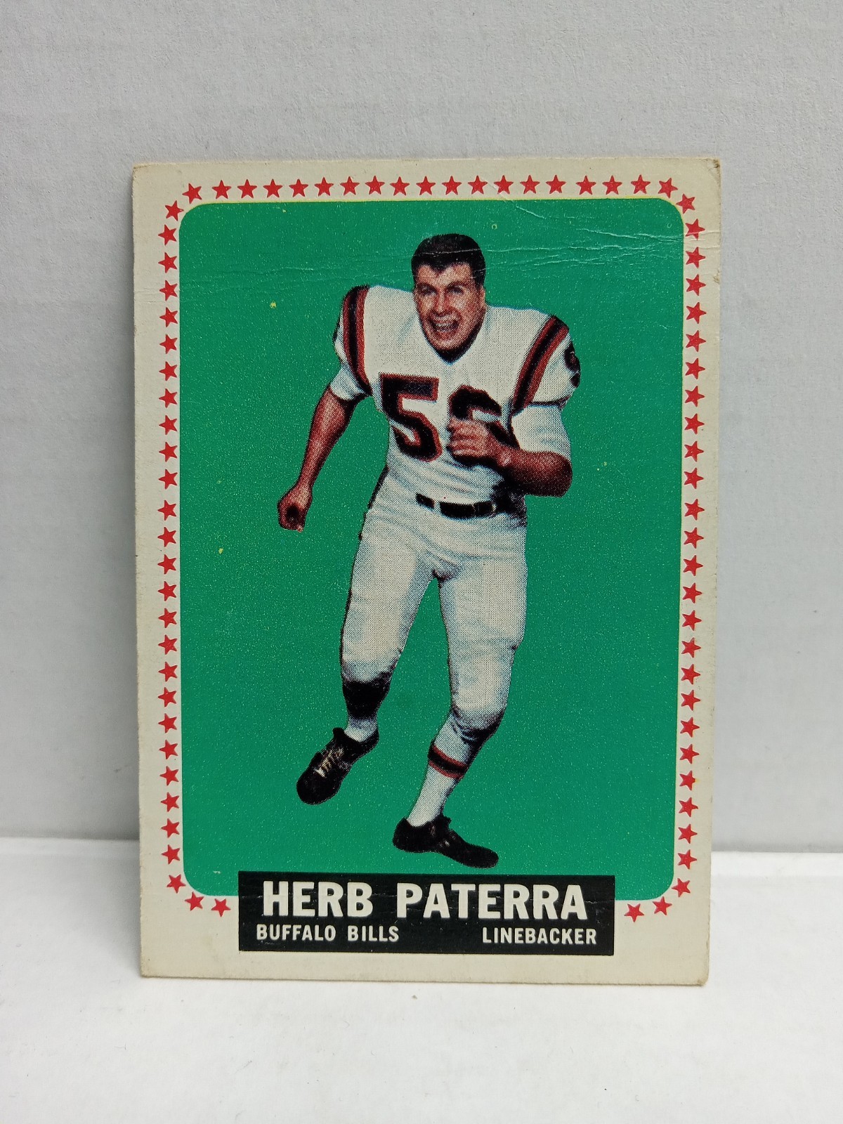 1964 Topps Herb Paterra #33 (RC) Poor Cond. Creases Buffalo Bills