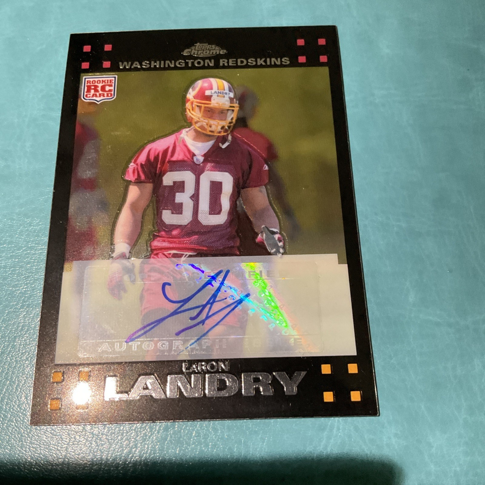 2007 Topps Chrome – LaRon Landry Superfractor 01/10 1/1 Pro Bowl Redskins Rc