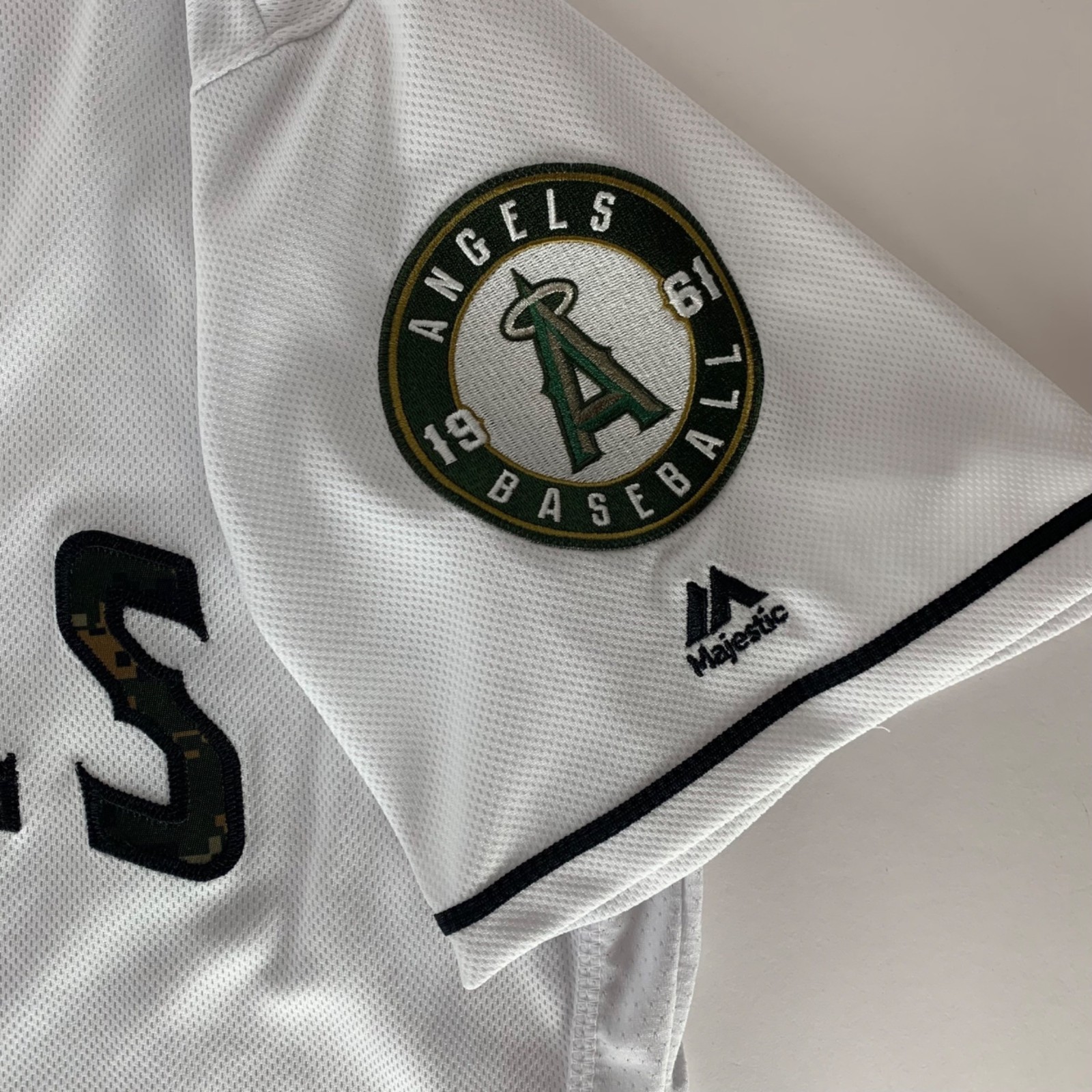 Anaheim Angels Authentic Majestic Flex Base Memorial Day Jersey Mens 50 2XL