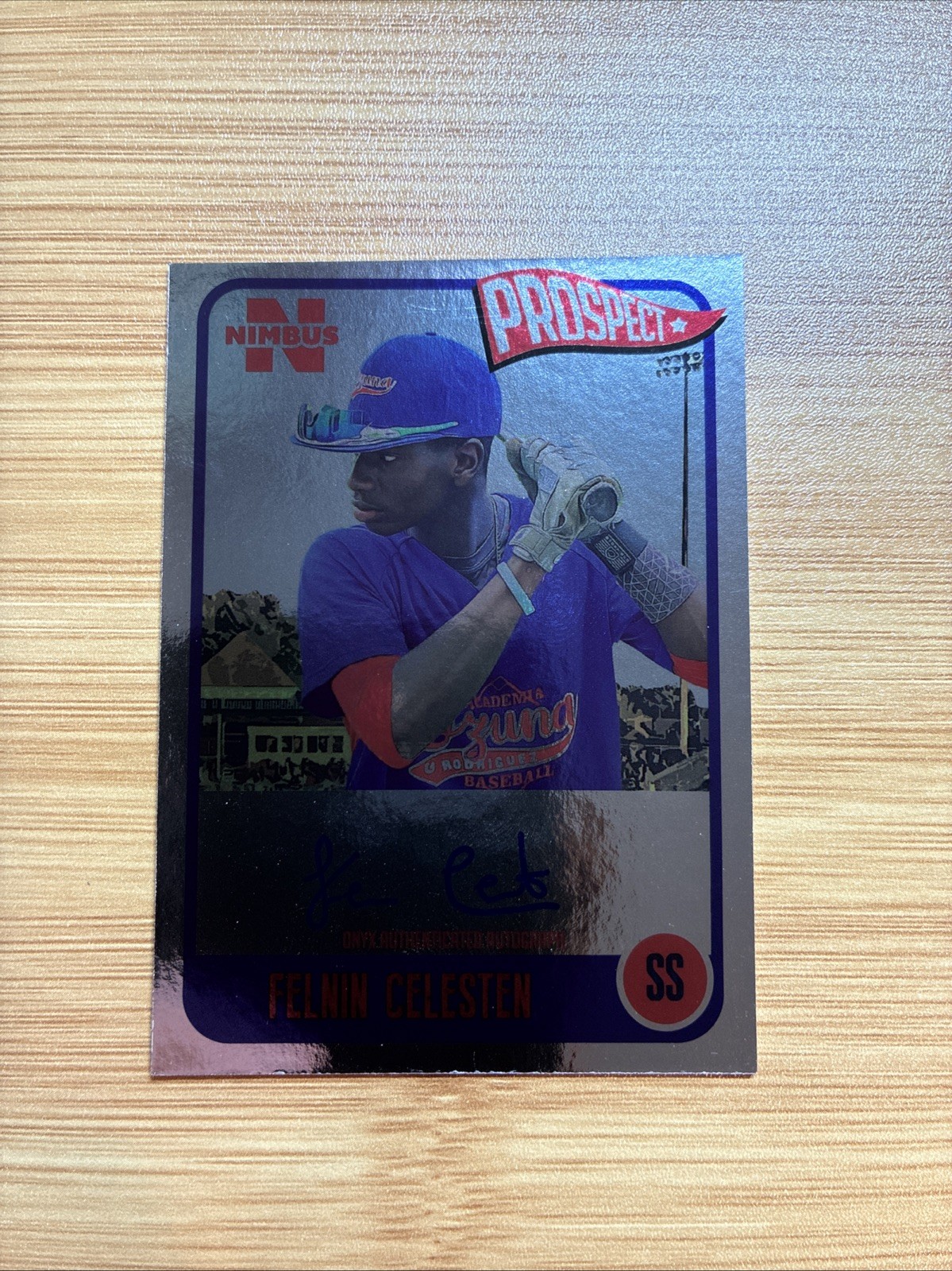 2020 Onyx Nimbus Felnin Celesten Silver Foil Auto /325