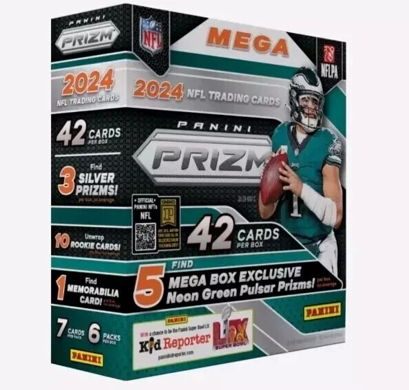 2024 Panini Prizm NFL Football Mega Box -Sealed. Ships Fast.
