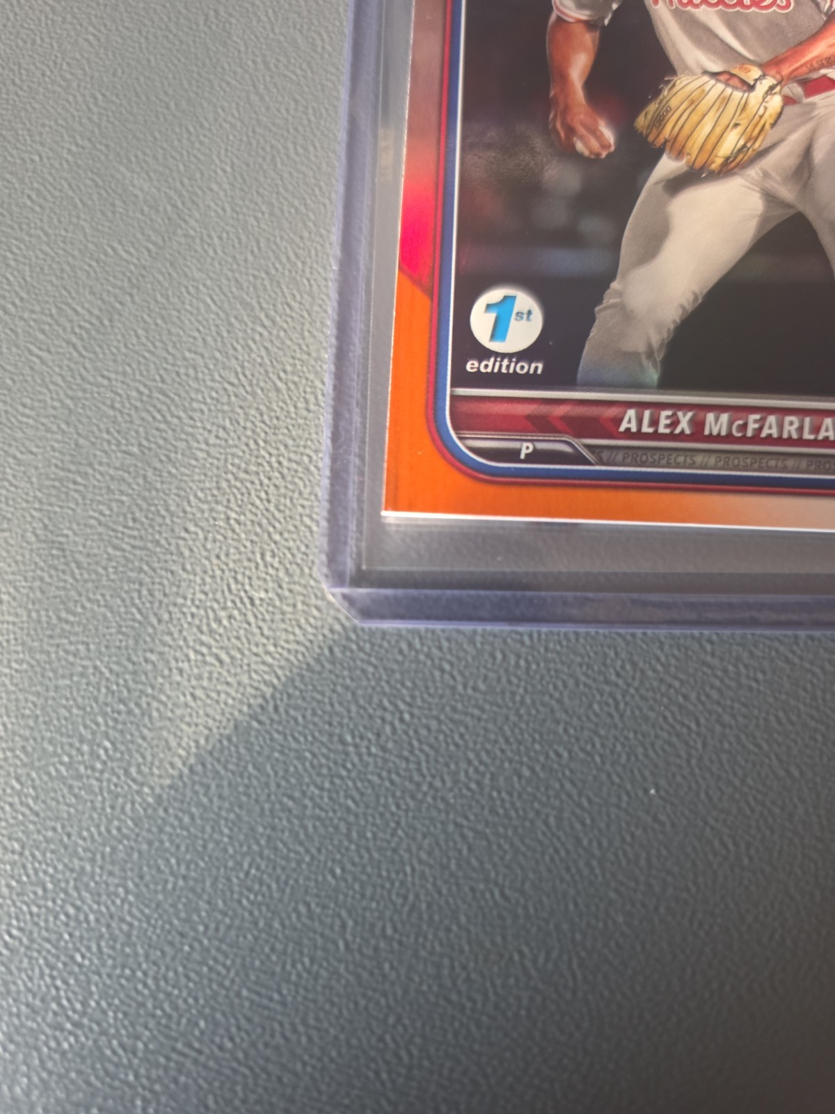 2022 Bowman Draft 1st Edition – Alex McFarlane #BD-117 Orange Foil /25 (RC)
