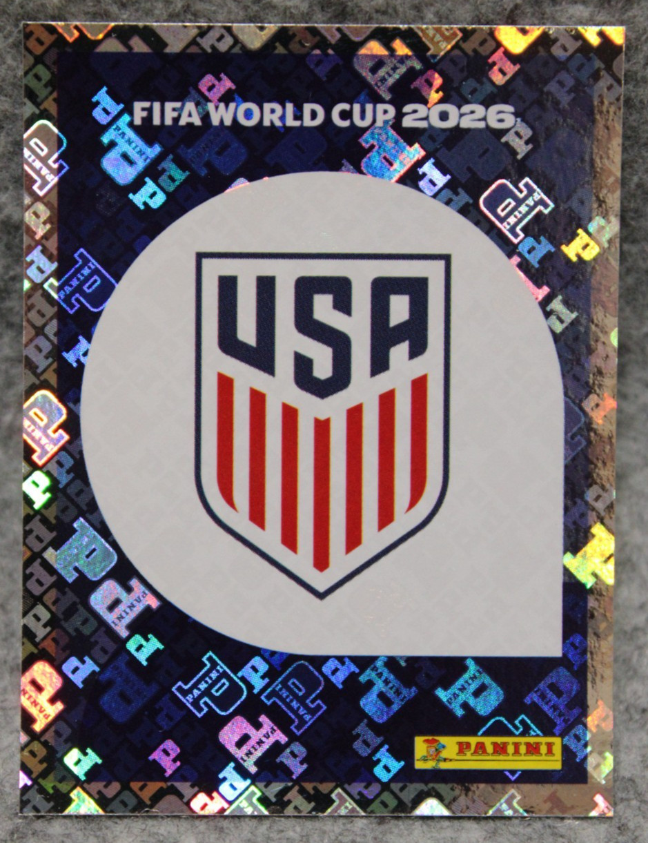 2026 Panini FIFA World Cup USA Stickers United States Team Logo Foil #USA 1