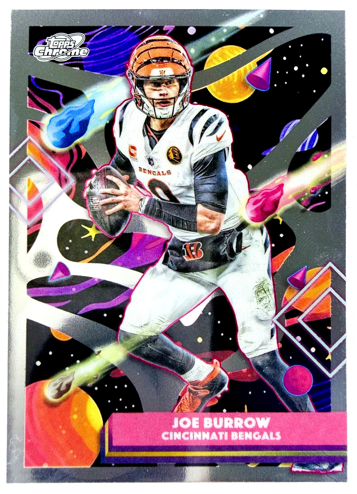 2025 Topps Cosmic Chrome Football JOE BURROW #19 Base – Cincinnati Bengals