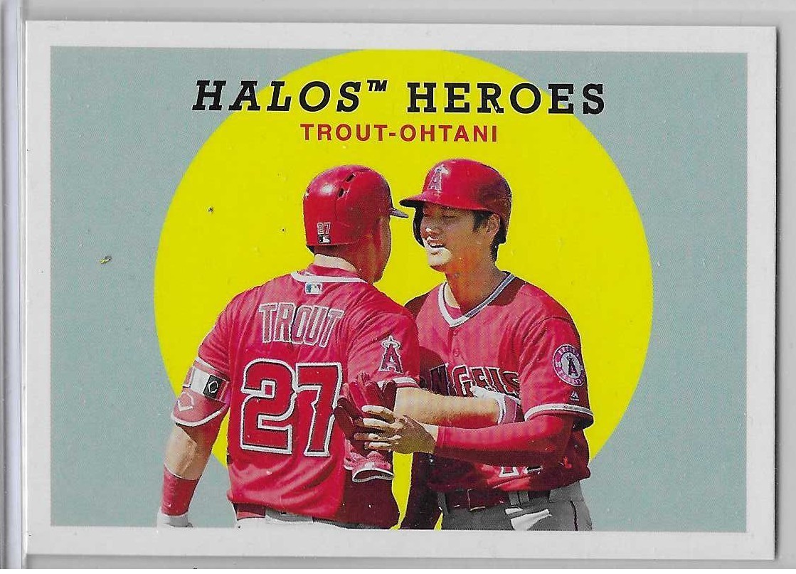 2018 TOPPS – SHOHEI OHTANI / MIKE TROUT – HALOS HEROES