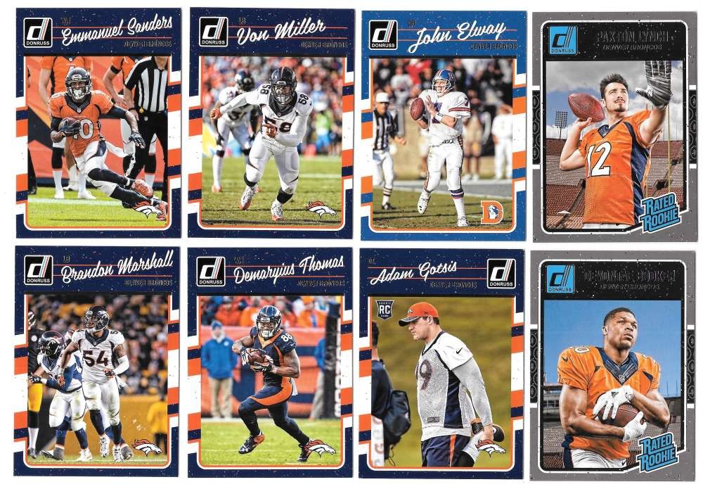 2016 Donruss Football (1-400) Team Set – DENVER BRONCOS
