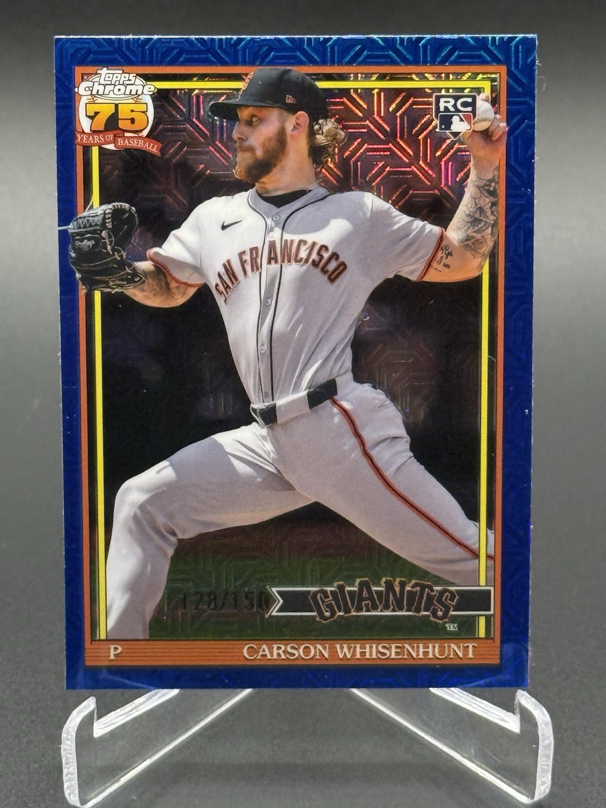 2026 Topps CARSON WHISENHUNT SIlver Pack Mojo Blue Refractor /150 91C-52 (RC)
