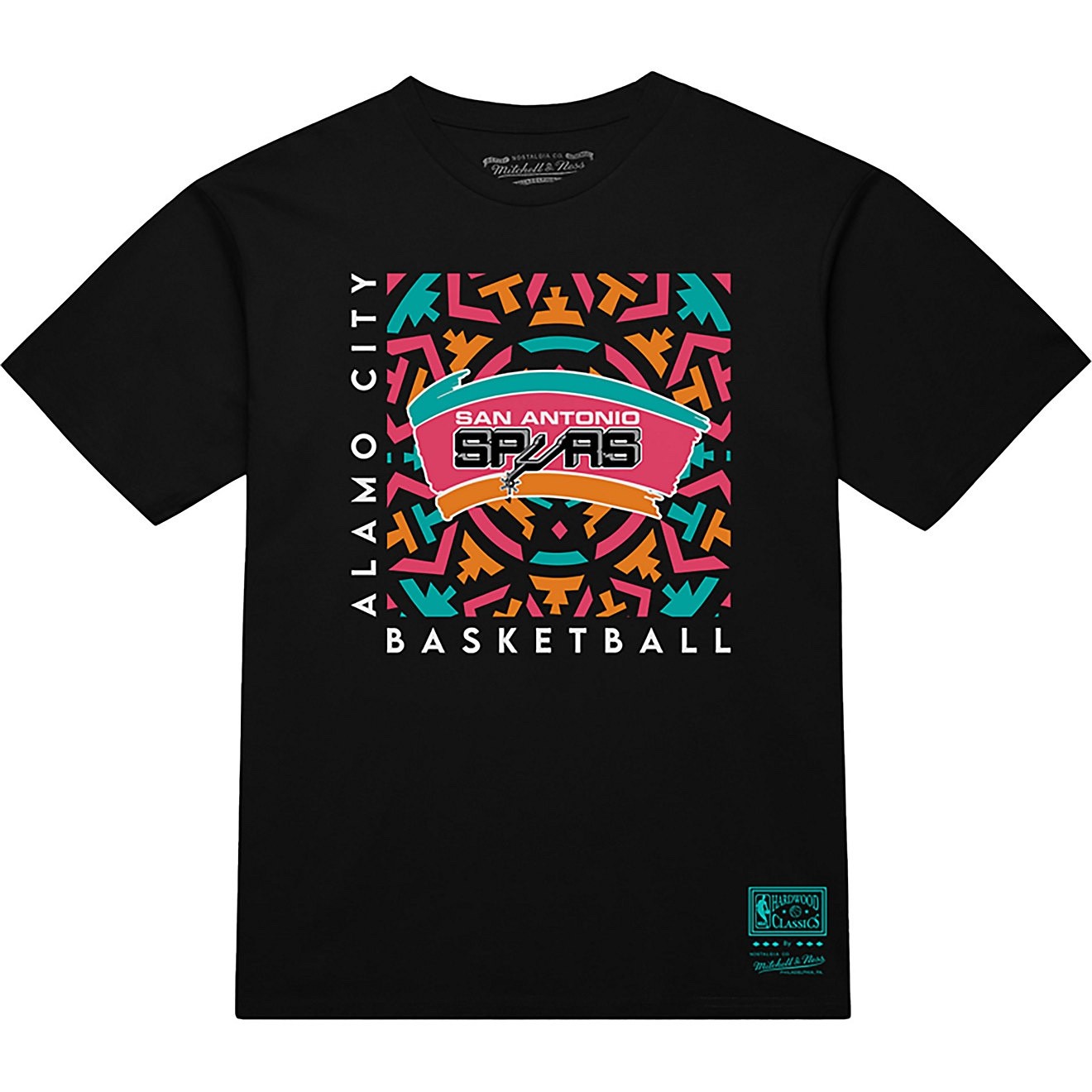 NWT Mitchell & Ness Men’s SAN ANTONIO SPURS Alamo City Basketball T-Shirt sz L.