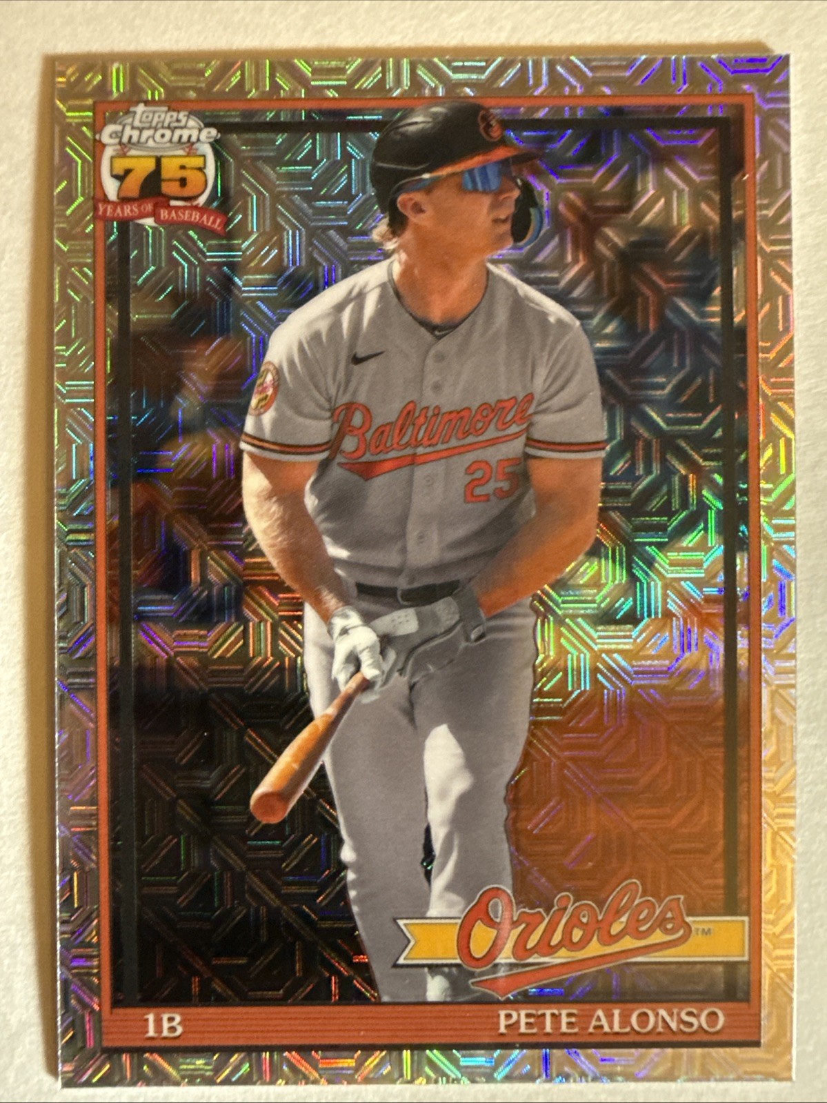 Pete Alonso 2026 Topps Series 2 #91C2-1 Silver Pack Mojo Refractor Orioles