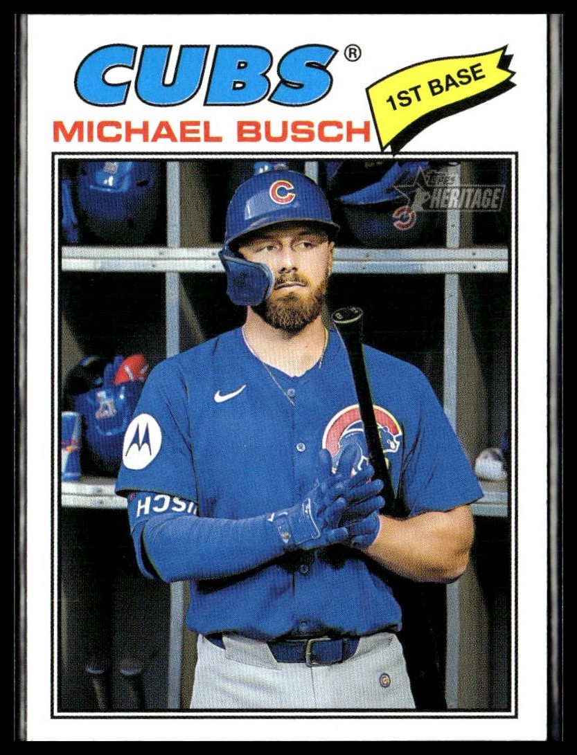 2026 Topps Heritage 305 Michael Busch Chicago Cubs Short Print SP