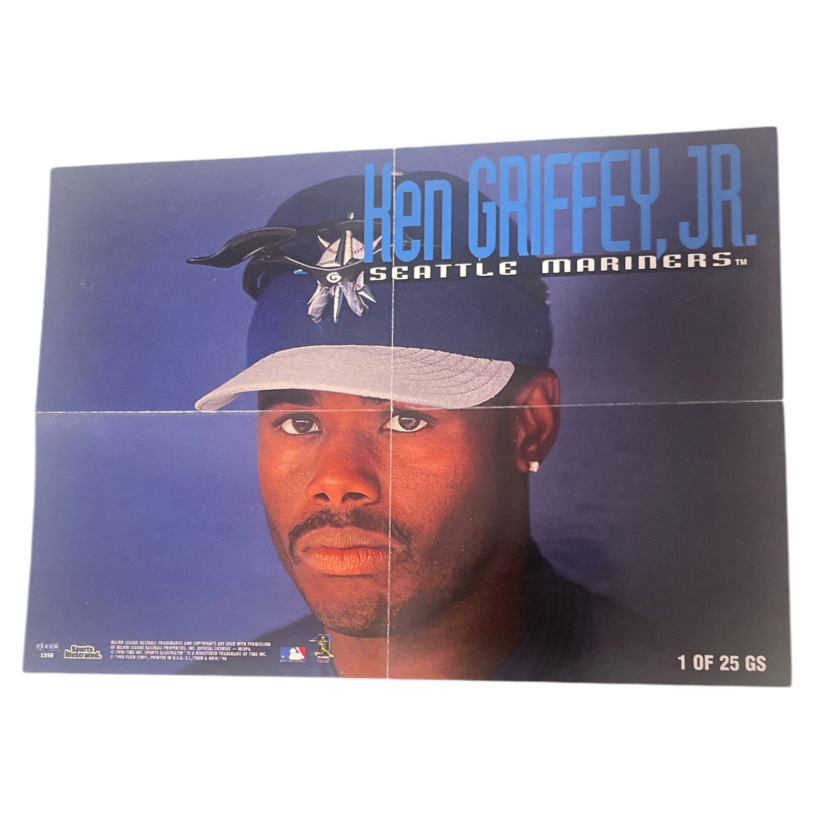Ken Griffey Jr 1998 Fleer Sports Illustrated Mini Poster Insert #1 of 25